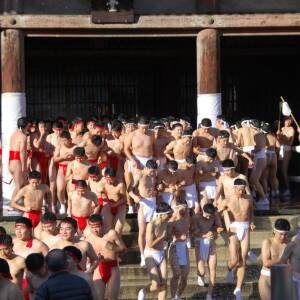 1/14　日本三大奇祭どやどや ＆ とんど焼き（四天王寺）